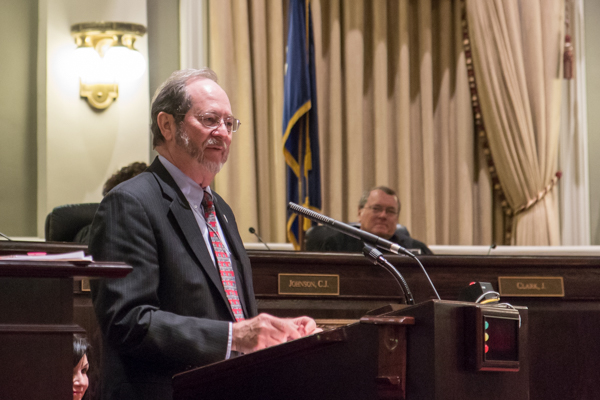 John T. Olivier, Clerk of Court, Louisiana Supreme Court at the Chief Justice Pascal F. Calogero, Jr. Naming Ceremony.