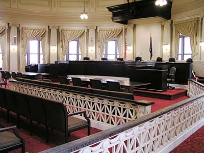 400 Royal Street Building Courtroom